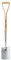 Kent & Stowe Garden Life Stainless Steel Digging Spade, Light and Compact Traditionally-Styled Garden Tool, All Year Round Made from Stainless Steel and Ash Wood