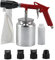 Sandstrahler, Sandstrahlpistole, Druckluft Sandstrahlpistole 200 l/min 2,5 Bar Druckluft Sandstrahler mit Auffangsack, Sandstrahlgerät Kit Strahlpistole, Streutopf, Ersatzdüsen, Sandstrahltank