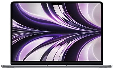 Apple 2022 MacBook Air Laptop mit M2 Chip: 13,6 Liquid Retina Display, 8GB RAM, 256 GB SSD Speicher, beleuchtete Tastatur, 1080p FaceTime HD Kamera. Kompatibel mit iPhone/iPad; Space Grau