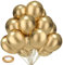 Kelfara Gold Balloons Party Balloons 100Pcs 12 Inch Metallic Chrome Gold Latex Balloons for Birthday Weddings Engagement Anniversary Gold Theme Party Decorations