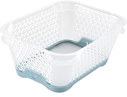 keeeper Stapelkorb, Rutschfest, DIN A7, 16 x 12 x 7 cm, Jonas, Nordic Blue