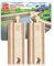 Hape Kurze Eisenbahnschienen Gerade Holz, 4 Stück