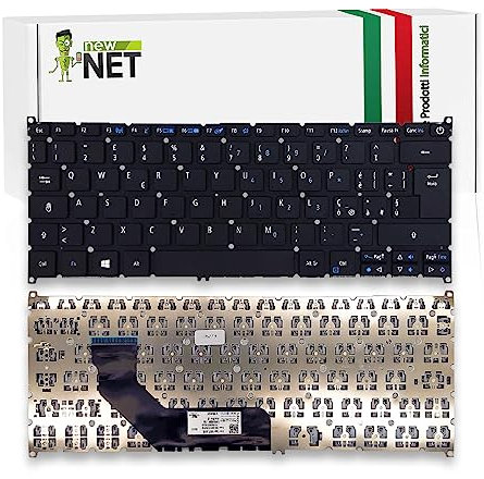 new net - Keyboards - Tastiera Italiana Compatibile con Notebook Acer Swift 3 SF314-52 SF314-53G-58MB SF314-53G SF314-55G-50PM SF314-53 SF314-55G-78U1 [ Senza Frame - Layout ITA ]