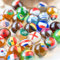 MARBLEFLAGS Pack de Luxe de 32 Billes en Cristal pour Enfants, Exclusives avec Les Drapeaux des Pays Participant à la Coupe du Monde 2022