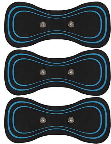 Tragbares elektrisches Nackenmassagegerät,3pcs Automatischer Massageverstärker,Elektromagnetische Welle Beinmassagegerät, Mini Zervikal Massagegerät,Tragbares EMS Schulter Nackenmassage Pad für Rücken