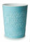 PREMZO Round Flora Bin 9 Liter Basket Container Storage Plastic Waste Paper Small Rubbish Bin Trash for Bedrooms Lounge Kitchen Home Office Bathroom Dormitory Rooms (Blue)