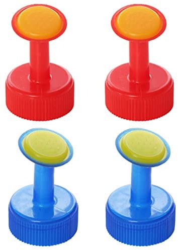 Bottle Top Waterers Plastic Beverage Bottles Watering Nozzles Sprinkler Heads for Plant Gardening 4pcs