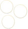 Blümelhuber 3 Metallringe zum Basteln Deko Hochzeit - Ringe Gold Deko Frühling Pflanzen Deko Trockenblumen Kranz Rohling Boho Hochzeit