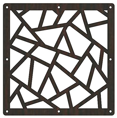 Schwarz Hängender Raumteiler, Holz-Kunststoff DIY Panelbildschirme Mit Allem Zubehör Für Schlafzimmer, Essen Hotel Home Deco (Color : Style 1, Size : 16PCS)