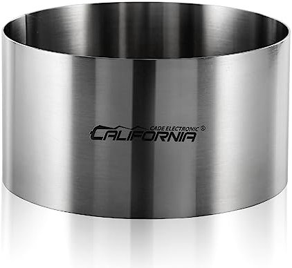 CALIFORNIA CADE ELECTRONIC Cake Ring, 6 Inch Cake Rings for Baking, 15CM Fixed Round Stainless Steel Cake Mold - Cake Baking Supplies