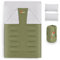 azark Premium Double Sleeping Bag, 350GSM, Lightweight and Waterproof, 4 Seasons of Camping, Hiking and Outdoors, Sleeping bag for Adults & Kids (Green)