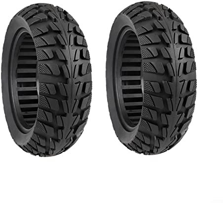 HpLive 2Pcs 10 Zoll Reifen 10X2.70-6.5 Explosionsgeschützter Vollgummireifen Gummimaterial 70/65-6.5 Universalreifen Für Elektro Scooter E Scooter 10 Zoll