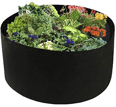 Bolsa Redonda para Cultivo de Plantas, Contenedor de Macetas de Aireación de Tela Grande, Cama de Plantación de 100 Galones, Bolsa de Cultivo para Macetas Elevadas, Maceta de Tela de Fieltro(#1)