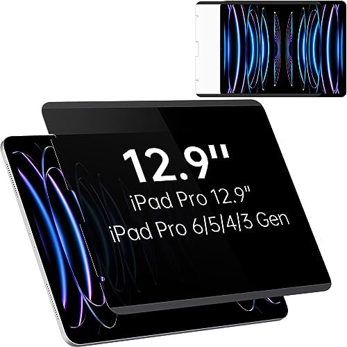 Protezione Dello Schermo Magnetica per iPad Pro 12.9 Pollice Rimovibile Filtro Privacy iPad, Anti-Spy/Anti Spia Pellicola Protettiva per iPad 6 ° 5 ° 4° 3° Generation(2022/2021/2020/2018)