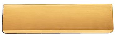 Infinity Decor 11” or 12” Victorian Letter Plate Tidy Inner Flap - Solid Brass Letterbox Internal Door Cover Plate (Satin Brass, 11)