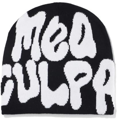 KieTeiiK Beanie,Beanies mit Buchstabendruck Beanies, Dünne Slouch Beanie Mütze,Beanie-Strickmütze für Damen und Herren, Slouchy Beanies und Strickmützen für Unisex
