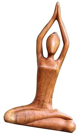 Evember Yoga-Figur, Yoga-Figur | Yoga-Skulptur aus – Gartenstatue, Meditationsstatue, Yoga-Statue, Dekoration für Wohnzimmer, Studie, Galerie, Tisch