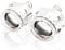 Angel Eyes,Angel Eye Auto Styling LED Lauflichter for Angel Eyes HID BI Xenon Projektorlinsen for H4 H7 Auto-Retrofit Auto Kopfpunkt Linse (Color : 2pcs)