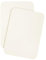 DIN A5 Blanko Karten Set mit runden Ecken zum Basteln und Selbstgestalten 300 g/m² Fotokarton Kraftpapier Graspapier (elfenbein 270g/m², 100 Karten)