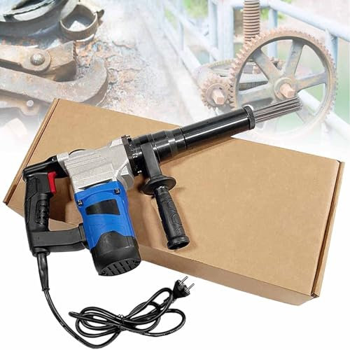 1100w Electric Needle Derusting Gun, Needle Type Rust Remover Cleaning Machine, Electrical Needle Scaler for Removal of Rust, Weld Slag Paint Steel Pipe,Screw,Nut,Boat,Deck,120v