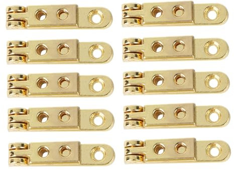 Artibetter 30pcs High-end Wooden Jewelry Box Hinge Zinc Alloy Seven-Letter Hinge for Projects for Miniature Furniture