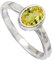 JEWELFORCE Ring aus 925er-Sterlingsilber, gelber Saphir, im Labor gezüchteter Edelstein, für Herren und Damen, Steinbandring, Ring aller Größen, handgefertigter Schmuck JSR-1080AP_66 (21.0)