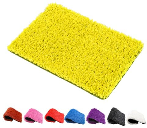 XLIHAWY Prato in Erba Sintetica, Spessore 2,5 Cm/0,98 Pollici Zerbino in Erba Sintetica, Prato per Cani con Autodrenante per Patio Balcone Esterno Interno