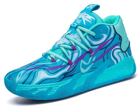 Zapatillas de Baloncesto para Hombre Mujeres clásicas Suela Casuales Moda Zapatos Deporte Antideslizantes,Fitness, Caminar, Informales