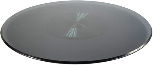 LFONDIGE Lazy Susan Runder Esstisch-Drehteller, gehärtetes Glas, Drehteller für die Küche zu Hause, Lazy Turntable, rundes Tablett, 70 cm/27,5″, 80 cm/31,5″