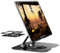 GlasFlength Soporte Tablet con Base Giratoria de 360°, Soporte para Tablet Mesa Ajustable y Plegable Soport e de Table t con Disipación de Calor Compatible con 4-12,9'' iPad Air iPhone (Negro)