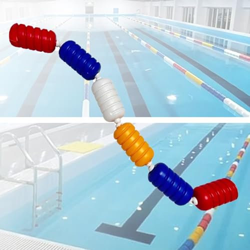 MARIYCH Ligne de séparation de sécurité Flottante pour Piscine, pour Zones d'eau Peu Profondes et Profondes (Nylon, 15 m/50 pi)