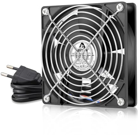 GDSTIME EC Ventilateur 230V 120mm Ventilateur PC 220V 120x120x25 AC Refroidissement Ventilo à roulement à billes