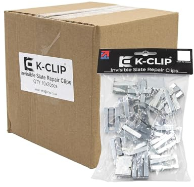 K-Clip Invisible Slate Repair Clips - 10 Pack (200 Clips)
