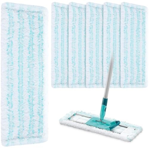 6 x Replacement Mop Covers for Leifheit Profi XL Micro Duo/Cotton Plus