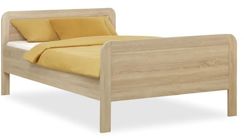 Homestyle4u Komfortbett Bett Senioren Seniorenbett 120x200 Komforthöhe Natur Holz erhöhter Einstieg extra hoch | Artikel 3120