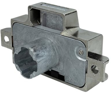 MLM Drehstangenschloss 748/25 für 6 mm Drehstangen | Möbel-Schloss Schrank-Schloss | DIN rechts/links | Zylinderdurchmesser: 18 mm | Zylinderkern Z23 | vernickelt | inkl. 2 Schlüssel