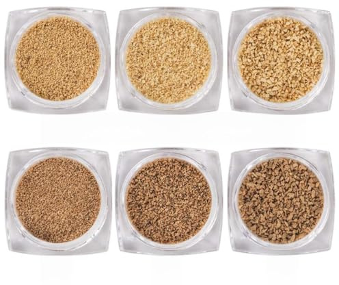 YPBEW 6 Flaschen Naturholz Sand Muschel UV Harzfüllungen Rahmen Strandlandschaften Epoxidharz Herstellung Strandlandschaften