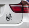 wDesigns Autoaufkleber Totenkopf Rose Totenschädel Tuning Aufkleber Sticker 16x10cm