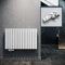 ELEGANT Radiador de diseño horizontal con multibloque blanco, 630 x 1001 mm, una sola capa, color blanco