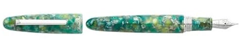 Esterbrook Füllfederhalter Estie Oversize Sea Glass aus Edelharz, Federstärke: F, ESG806-F 1 Stück (1er Pack)
