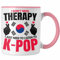Trendation - K-Pop Tasse Geschenk Kpop Koreal Style Südkorea Geschenkidee Spruch (Rosa)