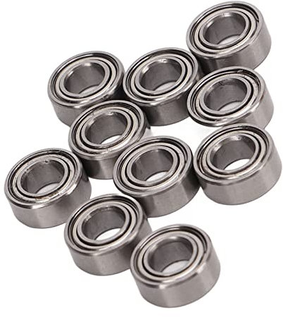 SUNGOOYUE 10 Stücke 1/10 RC Auto Kugellager, 10x5x4mm Stahl Zubehörteil Lager für ZD Racing 10421 S