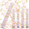 Konfettikanonen Gold, RosyFate 4 x Konfetti Shooter 40cm, 6-10m Effekthöhe, Party Popper, Konfetti Popper,für Geburtstage, Hochzeiten, Karneval (Rosa Runde)