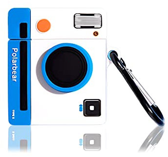 Viwind Cover Custodia Compatibile con AirPods 3rd Gen Divertenti Silicone,Cartoni Animati per AirPod 3 con Moschettone Portachiavi,Antiurto & Supporto Ricarica Wireless-Blue Camera