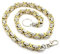 ayados XXL 63cm Hosenkette 8mm bis 14mm Dicke Schlüsselketten Portmonee Edelstahl Portemonnaie Königskette Karabinerkette Schlüssel Kette Hosen Panzerkette 05 (Silber/Gold, 14mm / 63cm)
