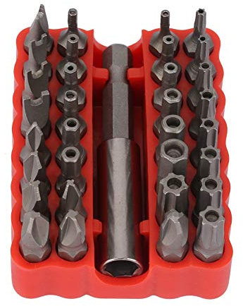 SYH&AQYE 33 in 1 Hohl Schraubendreher Bit Set, Schraubendreher Werkzeug Set, Sechskant Kreuz Stern Schrauben Bits, Verlängerungsstange Mit Sechskant und Torx, Spezielle Chargenladebohrerform