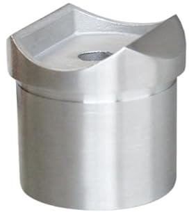 Adapter für Rundrohr, für Rohr Ø 48,3x2,0 und Aufnahme für Ø 48,3 Edelstahl V2A Rohrverbinder Verbinder für Rohre 1 Stück Geländerbau Geländer Treppen Balkongeländer Terrassengeländer Balkon Terrasse