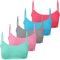 LOREZA ® 5 Reggiseno per Bambina da Allenamento Sportivi in Microfibra Reggiseni - Modello 2-14-16 Anni