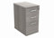 Office Hippo Essentials Heavy Duty Storage Pedestal Unit, File Cabinet Featuring 3 Lockable Drawers, Suitable For Commercial Office, Home And Classroom, Alaskan Grey Oak, 60D x 40.4W x 73Hcm