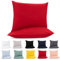 Lotusein Kissenbezug 50x70 cm (2er Set) - Rot - 100% Jersey Baumwolle 175 g/qm Kissenbezüge - Kissenhülle für Kissen mit Reißverschluss - Oeko-Tex Zertifiziert